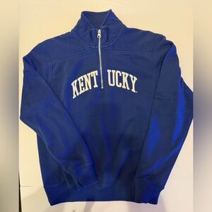 University of Kentucky Sz M-L 1/2 zip sweatshirt pullover.